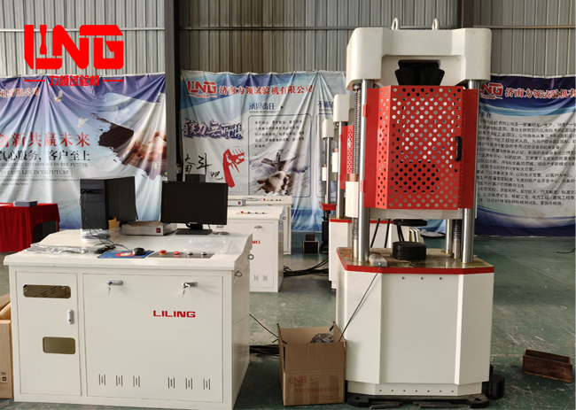 新标准高强螺栓检测仪和100吨液压万能试验机已调试完成 